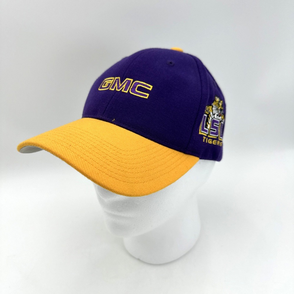 GMC Promo Hat Purple Gold NCAA Football LSU Tigers OC Genuine Quality EUC
